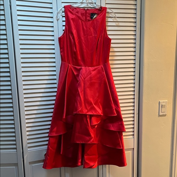 Adrianna Papell Dresses & Skirts - Adrianna Papell Red Layered Prom Dress